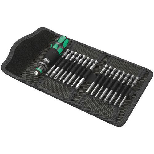 Jeu porte-embouts avec pochette 17 pièces - KK 60 Imperial - Wera Jeu porte-embouts avec pochette 17 pièces - KK 60 Imperial - Wera