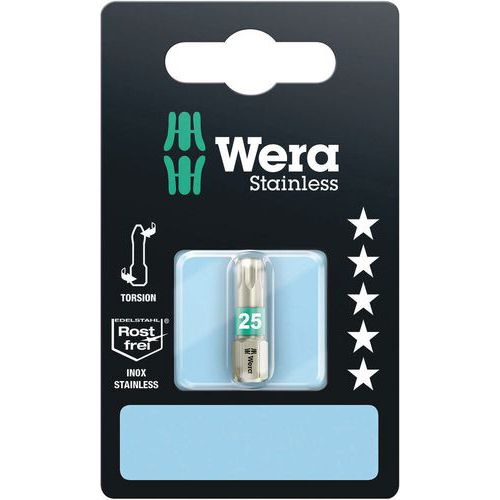 Embout Torx TS SB acier inox - 3867/1 TS SB SiS - Wera