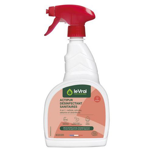 Spray détartrant désinfectant sanitaires Actipur - 750ml - Enzypin