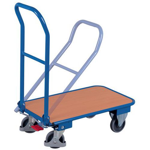 Chariot métal à dossier rabattable force 250 kg-Largeur 450 et 600 mm