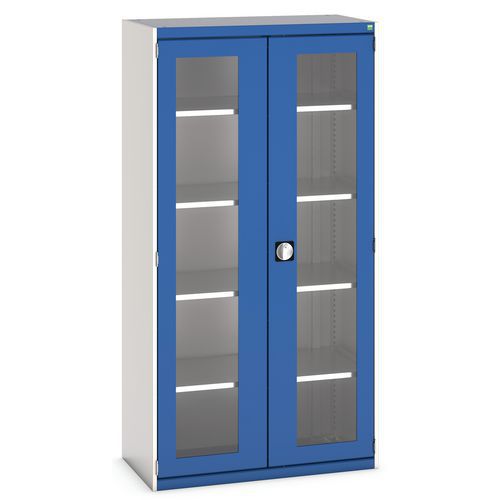 Armoire à portes transparentes Cubio 1050x525x2000mm - Bott