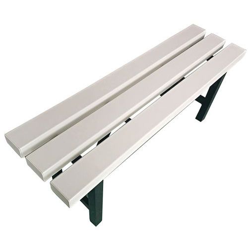Banc pvc blanc - À monter - Manutan