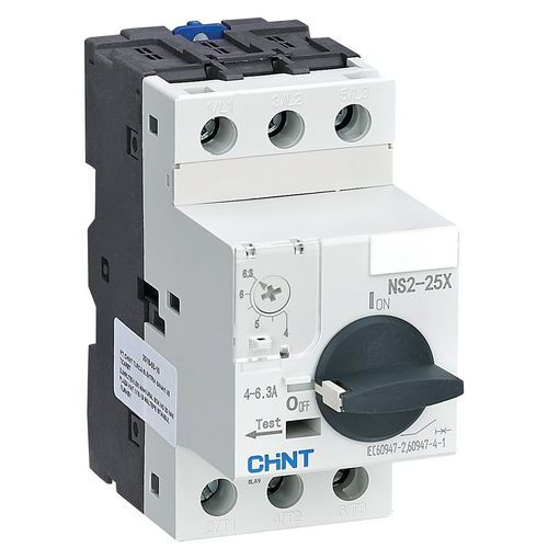 Disjoncteur moteur, commande rotative, 3P 25A Reg. 4/6,3A_Chint Disjoncteur moteur, commande rotative, 3P 25A Reg. 4/6,3A_Chint