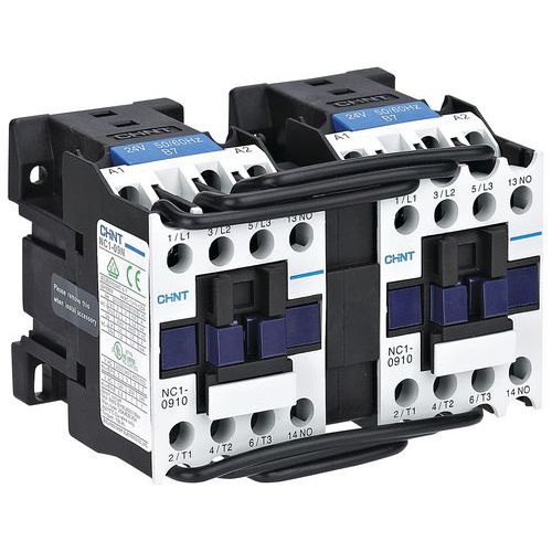Contacteur inverseur 9A/AC3 1NO 24Vca_Chint