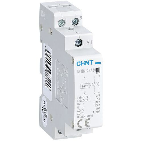 Contacteur modulaire 25A, 2NO, 24Vca_Chint