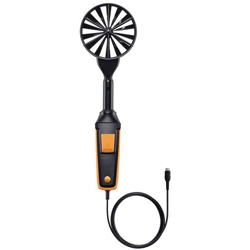 Sonde à hélice Ø 100 mm - avec capteur de température, filaire - Testo Sonde à hélice Ø 100 mm - avec capteur de température, filaire - Testo
