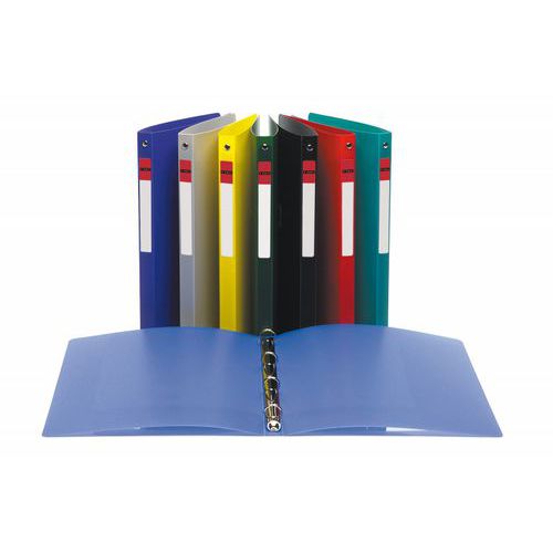 Classeur cahier A4 dos 20mm 4 anneaux polypropylène - Office plast