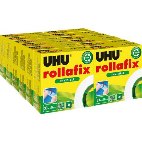 Rollafix rouleau adhésif invisible 19 mm x 33 m - Uhu