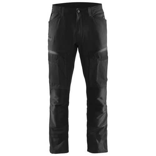 Pantalon services stretch noir/gris foncé