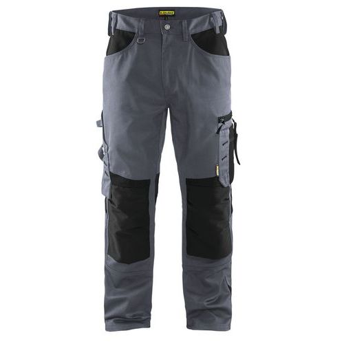 Pantalon artisan sans poche flottante gris/noir - Manutan.fr