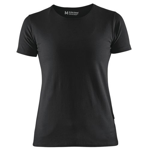 T-Shirt femme noir, coupe ajustée