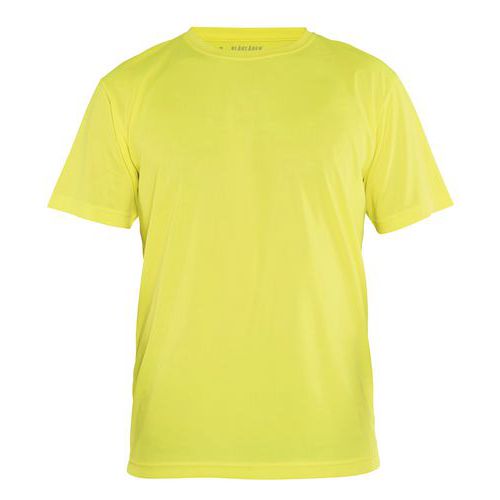 T-shirt technique anti-UV jaune fluorescent