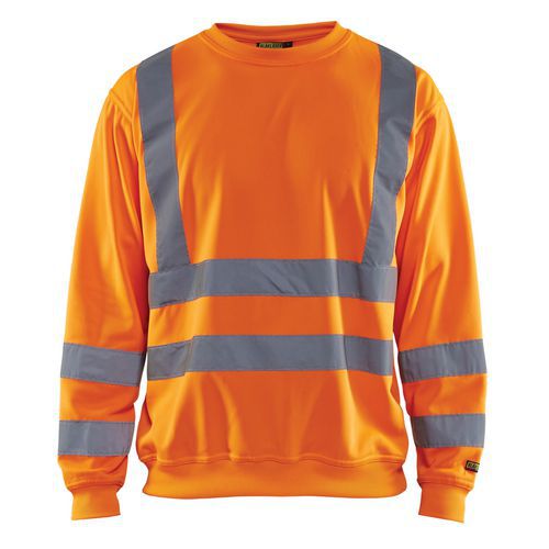 Sweat haute visibilité orange fluorescent