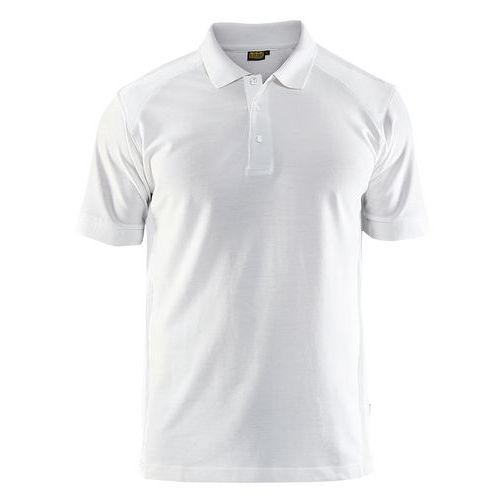 Polo piqué blanc