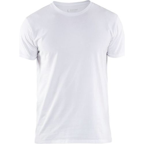 T-shirt stretch blanc