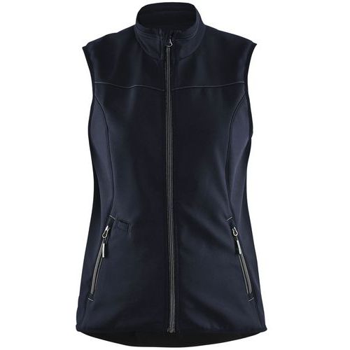 Gilet sans manche softshell femme marine foncé/noir
