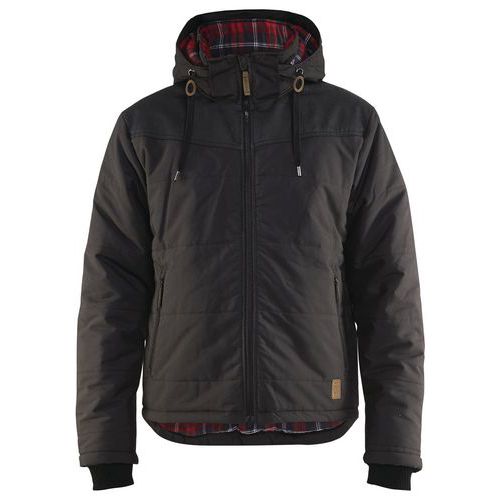 Veste hiver gris foncé épaules renforcées