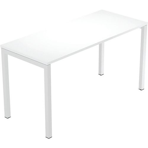 Bureau droit Fast 4 pieds métal - 140x60 cm - Artarredi Bureau droit Fast 4 pieds métal - 140x60 cm - Artarredi
