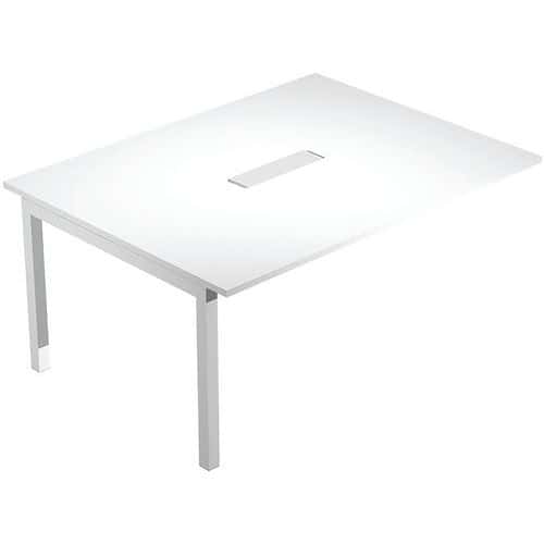 Prolongation table de réunion Trendy - 160cm - Pieds blanc - Artarredi