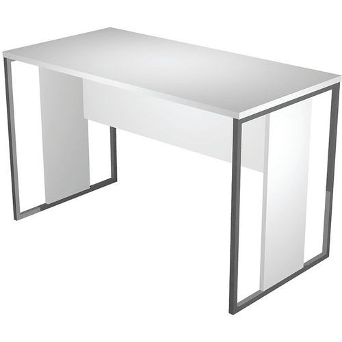 Bureau à pieds cadres métal section carrée Razor - 120 cm - Artarredi