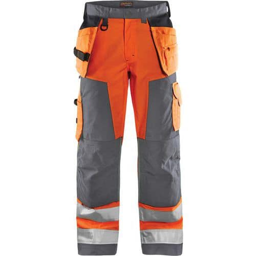Pantalon artisan haute-visibilité - Orange fluo - Blåkläder