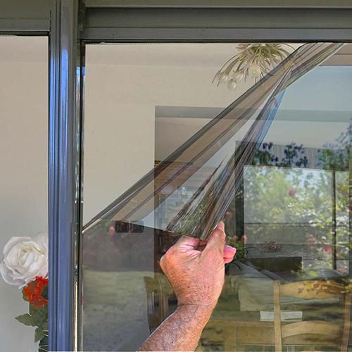 Film solaire repositionnable argent clair - Luminis Film solaire repositionnable argent clair - Luminis