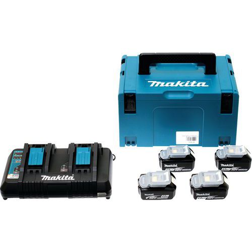 Pack énergie 18V avec coffret MAKPAC - Makita Pack énergie 18V avec coffret MAKPAC - Makita