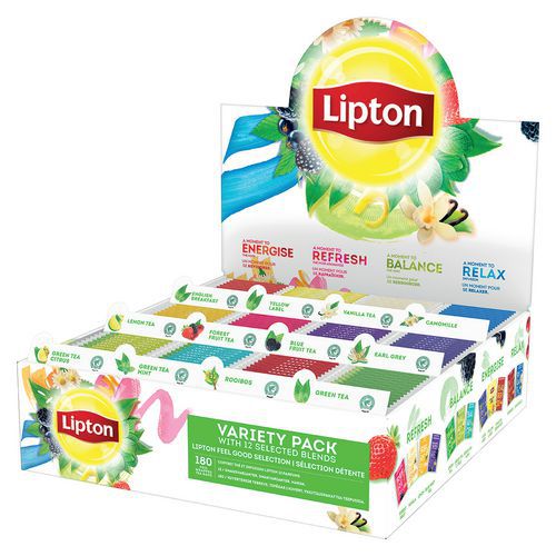 Coffret de thés Lipton 180 sachets Lipton Manutan.fr