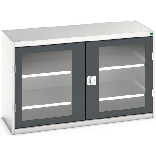 Armoire Verso Portes Transparentes Avec 2 Tablettes 1300x550x800_Bott