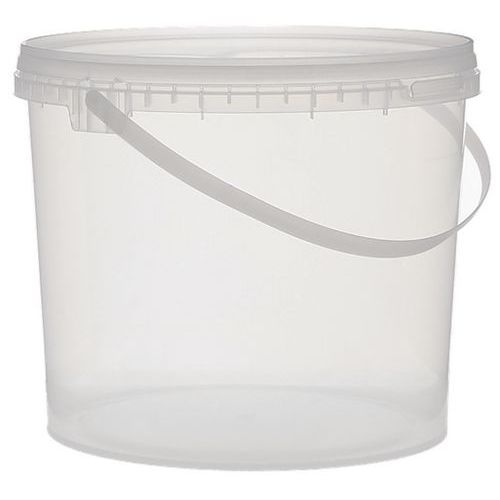 Seau transparent avec couvercle – 1 à 10L