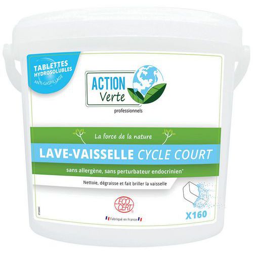 Action Verte 160 tablettes lave-vaisselle cycle long Ecocert