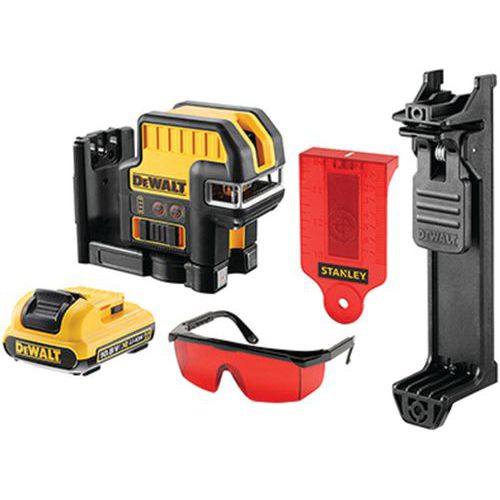 Niveau laser croix + 5 points XR 10.8V 2Ah Li-Ion - faisceau vert - DEWALT Niveau laser croix + 5 points XR 10.8V 2Ah Li-Ion - faisceau vert - DEWALT