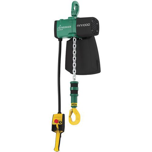Palan pneumatique JDN mini - Force 125 à 980 kg