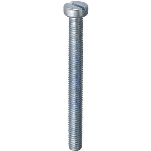 Vis à métaux à tête cylindrique fendue zinguée - Norail