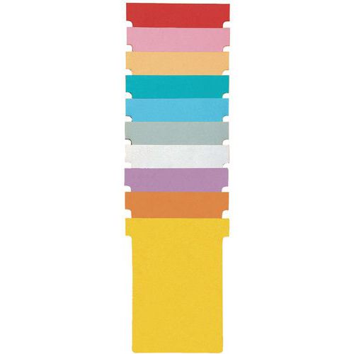 Fiches T - 5 lots de100 fiches - Indice 1,5 - Nobo