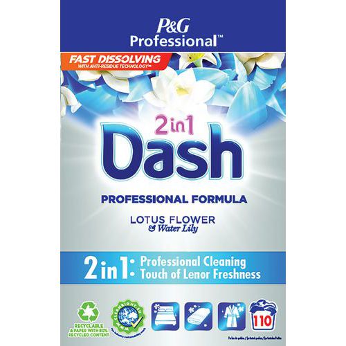 Lessive poudre 2 en 1  - 110 doses - Dash Professional