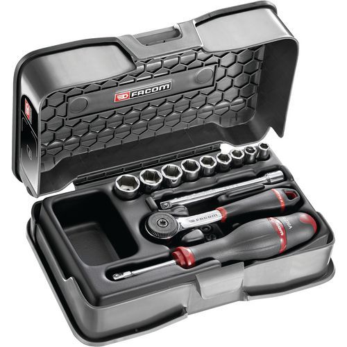 Coffret douilles 1/4 pouces 6 pans - 12 pièces