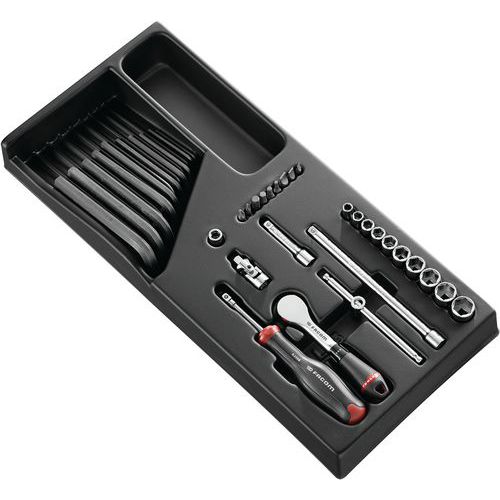 Module de douilles 1/4 pouces 6 pans