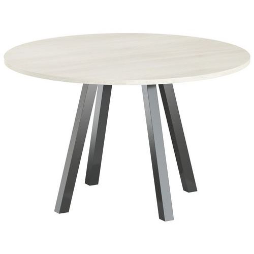 Table de réunion ronde Evan plateau stratifié - MBA