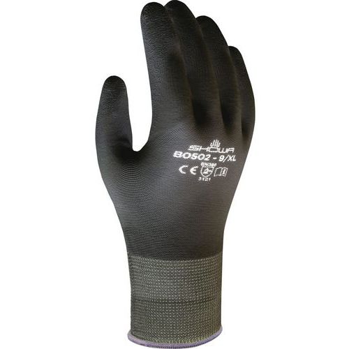 Gants polyvalents B0502 polyuréthane sur tricot nylon/polyester noir Gants polyvalents B0502 polyuréthane sur tricot nylon/polyester noir