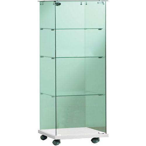 Vitrine d'exposition Echo blanche hauteur 140 cm - Manutan Expert