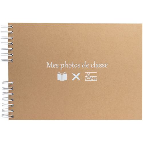 Album à spirales 50 pages blanches pour photos de classe - Exacompta