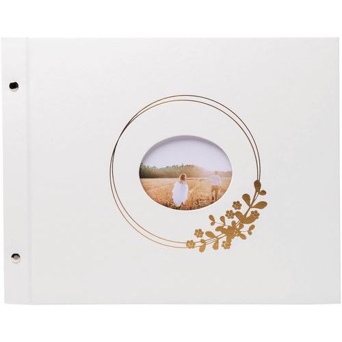 Album photo à vis 40 pages blanches Ringflower - 37x29cm - Exacompta