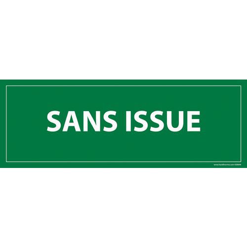 Panneau sans issue