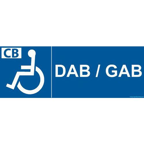 Signalisation DAB/GAB + picto handicapé