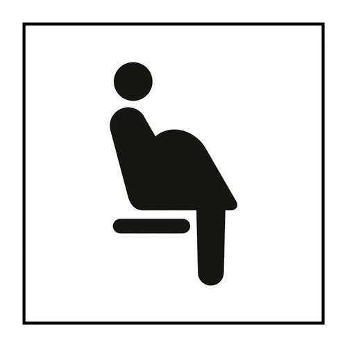 Pictogramme siège prioritaire pour femmes enceintes en Gravoply