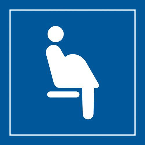 Pictogramme siège prioritaire pour femmes enceintes en Vinyle Pictogramme siège prioritaire pour femmes enceintes en Vinyle
