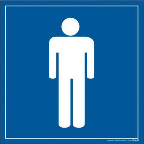 Panneau signalétique WC homme
