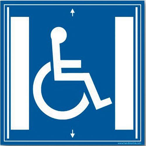 Panneau de signalisation ascenseur pour personnes en situation de handicap