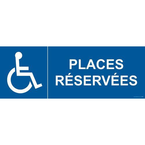 Signalisation places réservées handicapé